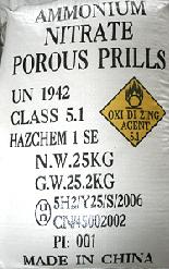 porous prilled ammonium nitrate